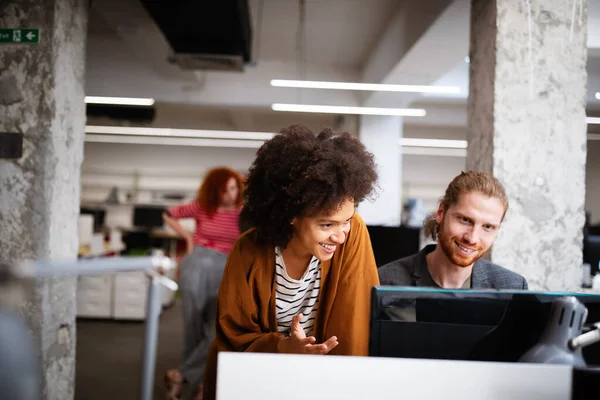 Reunión Negocios Trabajo Equipo Empresarios Cargo — Foto de Stock