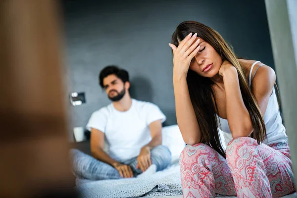 Προβλήματα Σχέσης Λόγω Άγχους Μπορούν Καταστρέψουν Σεξουαλική Ζωή Ανικανότητα Άνθρωποι — Φωτογραφία Αρχείου