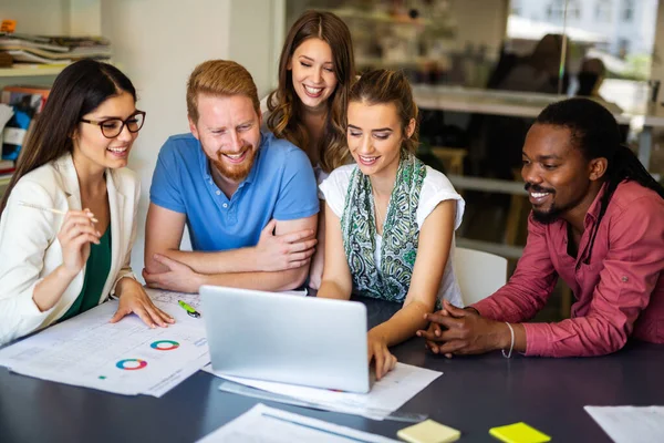 Groep Ondernemers Zakenmensen Die Samenwerken Vergaderruimte Architect Ontwerper Startup Collega — Stockfoto