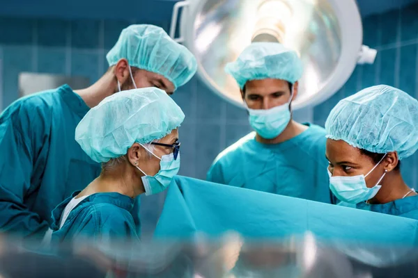 Chirurgie Médecine Concept Humain Groupe Chirurgiens Salle Opération Hôpital — Photo