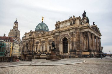 eski mimari Ortaçağ Şehir Dresden, Saksonya, Almanya