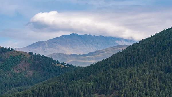 Beautiful Landscape Mountainous Region Georgia Tusheti Travel — Stock Photo, Image