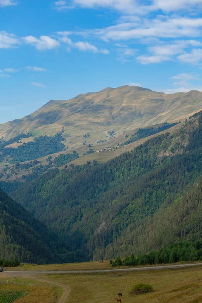 Hermoso Paisaje Región Montañosa Georgia Tusheti Viajes — Foto de Stock