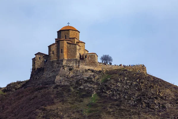 Biara Jvari Adalah Sebuah Biara Ortodoks Georgia Yang Terletak Dekat — Stok Foto