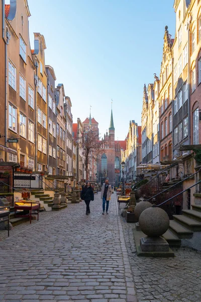 Gdansk Poland March 2022 Architecture Mariacka Street Gdansk Travel — Stock Photo, Image