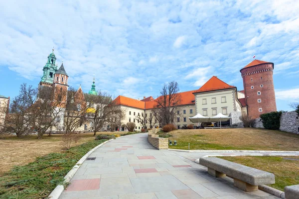 Krakow Poland March 2022 Wawel Castle Famous Landmark Krakow Travel — Stockfoto