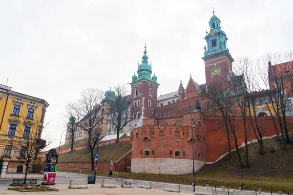 Krakow Poland March 2022 Wawel Cathedral Wawel Hill Krakow Travel — Stock Photo, Image