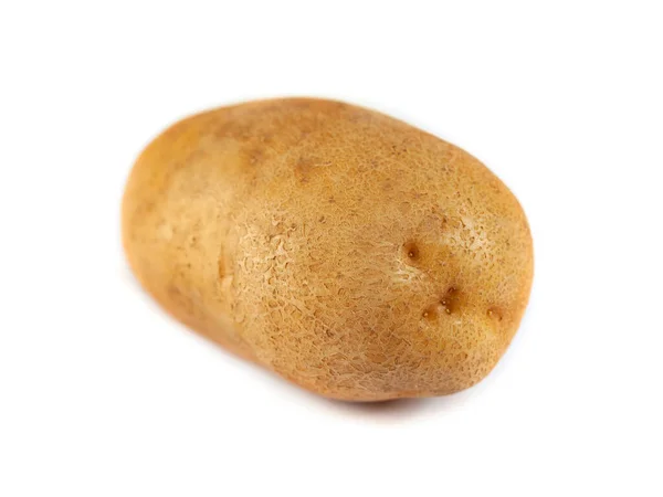 Один Картофель Изолирован Белом Фоне Целые Овощи Корнеплоды Еда — стоковое фото