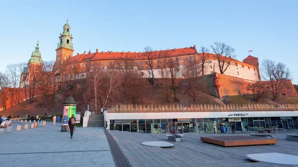 Krakow Poland March 2022 Wawel Castle Famous Landmark Krakow Travel — Photo