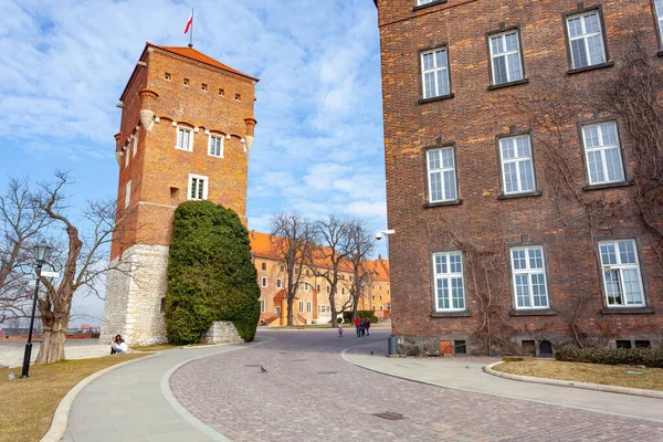 Krakow Poland March 2022 Wawel Castle Famous Landmark Krakow Travel — Stockfoto