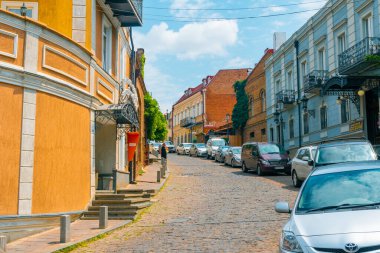 Tbilisi, Georgia - 09 August, 2022: Old houses at the Avlabari district in Tbilisi. Travel
