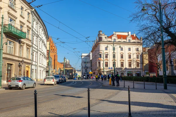 Krakow Poland March 2022 Old Historic Buildings Krakow Travel — Stockfoto