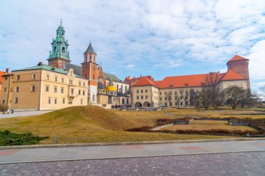 Wawel hill with cathedral and castle in Krakow. Travel