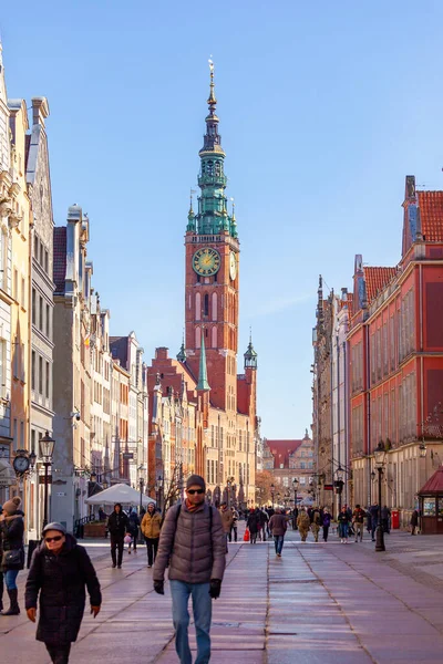 Gdansk Poland March 2022 Amazing Architecture Old Town Gdansk Dluga — Foto de Stock