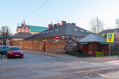 Krakow, Poland - 14 March, 2022: Old historic buildings in Krakow. Travel