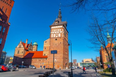 Gdansk, Poland - 11 March, 2022: Historic Prison Tower and Executioner Chamber - Wieza Wiezienna i Katownia - medieval fortifications in old town city center quarter
