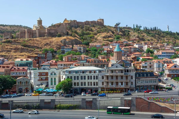 Tbilisi Georgia August 2022 Old Historic Houses Tbilisi Abanotubani Travel — Photo