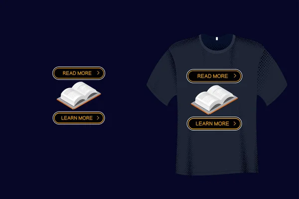 Read More Learn More Quote Typography Shirt Design — Stock Vector