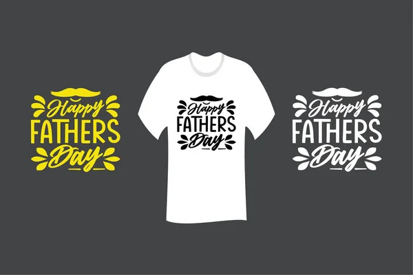 Shirt Happy Fathers Day Svg Cut File Design — Image vectorielle
