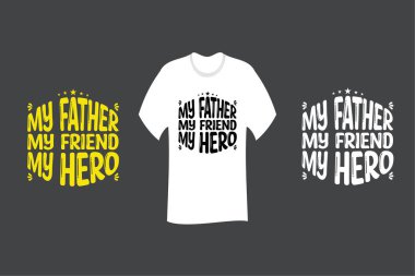 Babam Kahraman Tişörtüm SVG Dosya Tasarımı