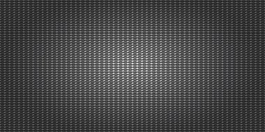 Siyah metalik soyut arka plan, delinmiş çelik ağ. Koyu renk kaplamalar, havalı pankartlar, vektör illüstrasyonu.