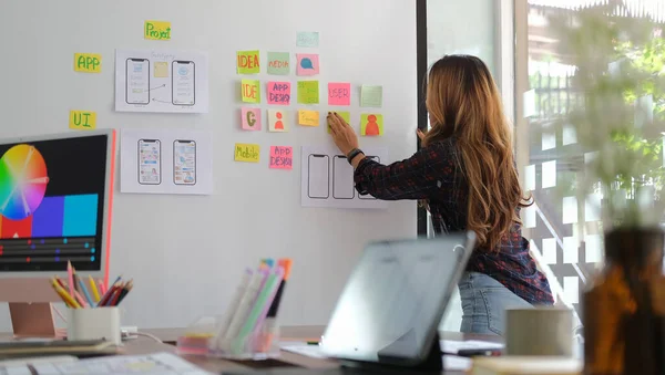 프로페셔널 개발자 템플릿 프레임워크 레이아웃 개발자 프로젝트 Whiteboard — 스톡 사진