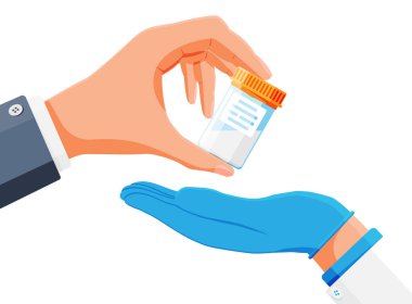 Eldeki sperm test tüpü izole edildi.