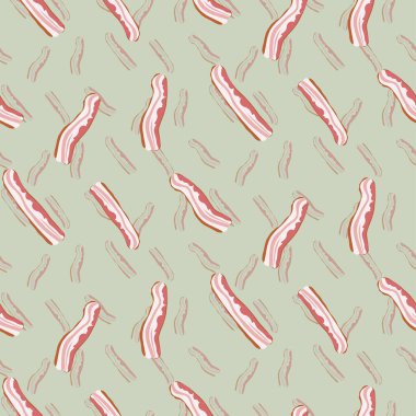 Kusursuz bir geçmişi ve kıtır kıtır pastırması var. Vektör illüstrasyonu.