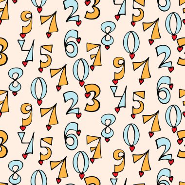 Doğum günün kutlu olsun, pürüzsüz paket kağıdı. Vektör illüstrasyonu