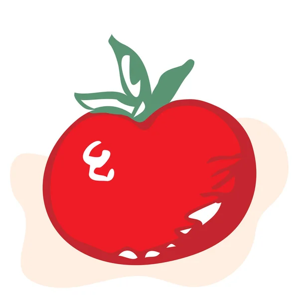 Fresh vegetables tomatoes isolated on background. Vector — Stock vektor