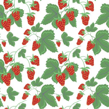 Orman bitkilerinde pürüzsüz desen. vektör