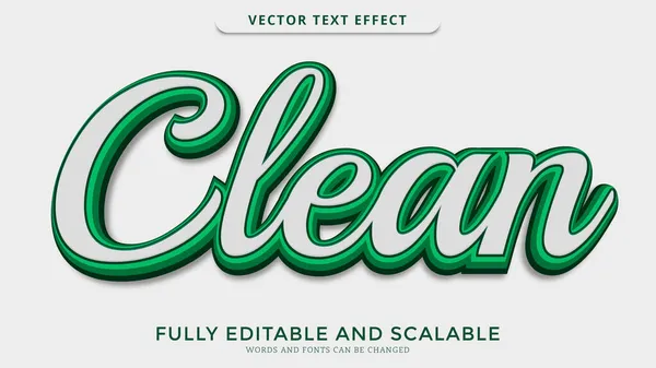 Čistý Textový Efekt Editovatelný Eps Soubor — Stockový vektor
