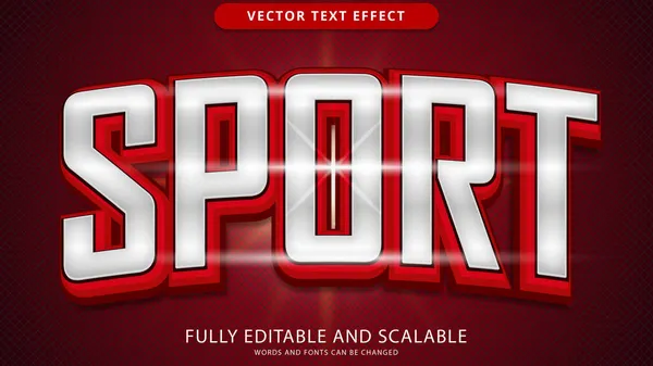 Sport Texte Effet Fichier Eps Modifiable — Image vectorielle