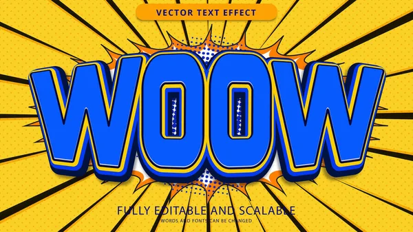 Woow Text Effect Edited Eps File — стоковый вектор