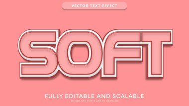 yumuşak metin efekti düzenlenebilir eps dosyası