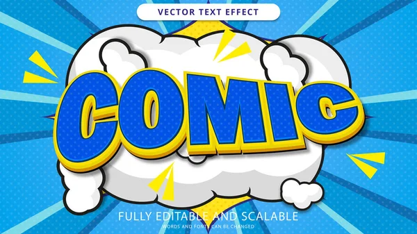 Comic Text Effect Editable Eps File — Stockvektor