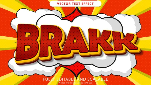 Brakk Text Effect Editable Eps File — Stockvektor