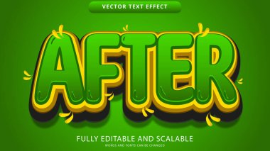 düzenlenebilir eps dosyasından sonra metin efekti