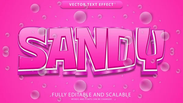 Sandy Text Effect Editable Eps File — стоковый вектор