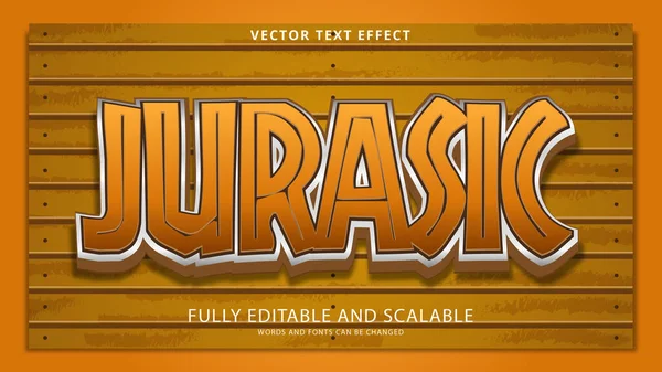 Jurassic Text Effect Editable Eps File — Stockvektor