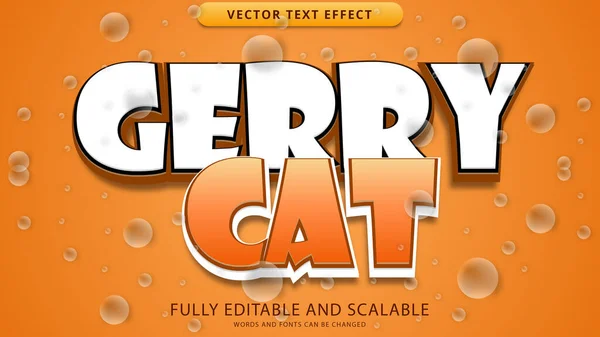 Gery Cat Text Effect Editable Eps File — стоковый вектор