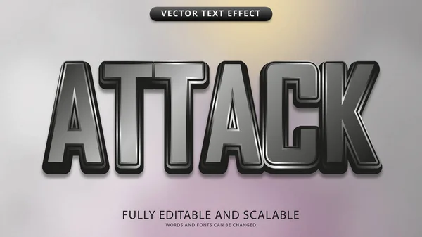 Attaque Texte Effet Fichier Eps Modifiable — Image vectorielle