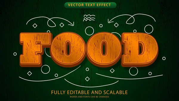 yemek metni efekti düzenlenebilir eps dosyası