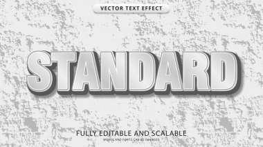 standart metin efekti düzenlenebilir eps dosyası