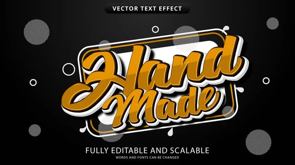 Hand Made Text Effect Graffiti Style Editable Eps File — Image vectorielle