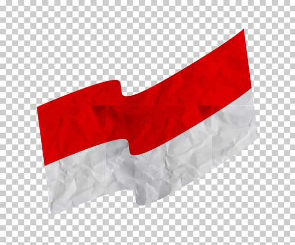Indonesian Independence Day Red White Flag Ornament — Archivo Imágenes Vectoriales