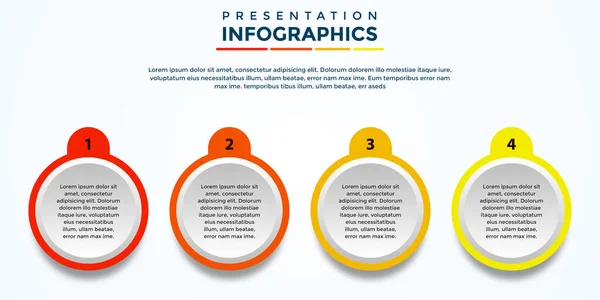 Editierbare Präsentation Infografik Vorlage Eps Datei — Stockvektor