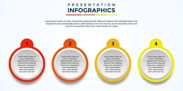 Redigerbar Presentation Infographic Mall Eps Fil — Stock vektor