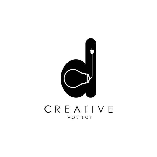 Creative Letter Logo Design Letter Icon Light Weight Logo Elegant — Wektor stockowy