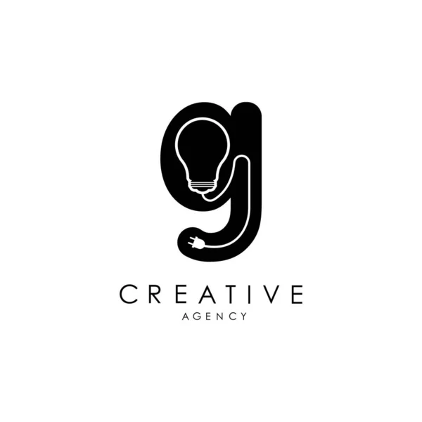 Creative Letter Logo Design Letter Icon Light Weight Logo Elegant — Stock vektor